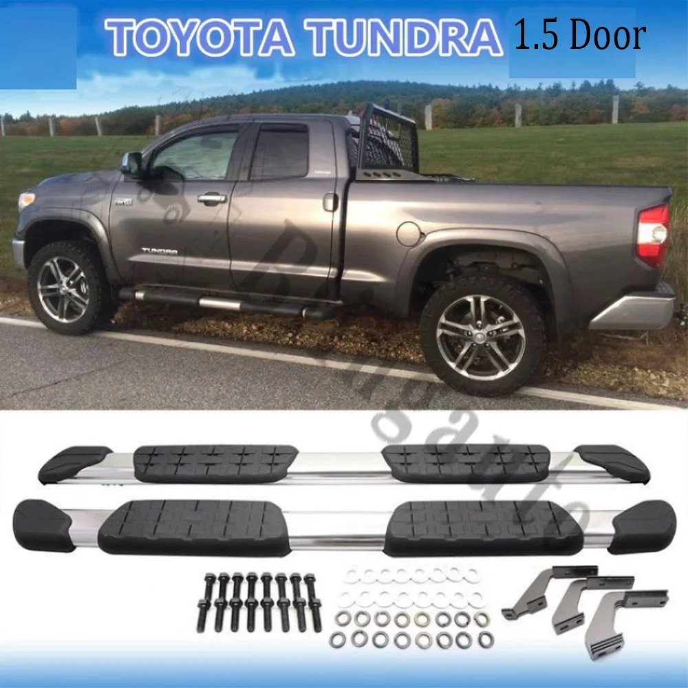 

Running board fits for -Toyota Tundra 2007-2020 3D side steps nerf bar car pedal side stairs side bar 2PCS