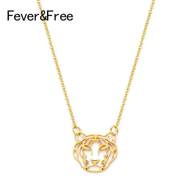 Новое модное крутое ожерелье с тигром без лихорадки для женщин и мужчин