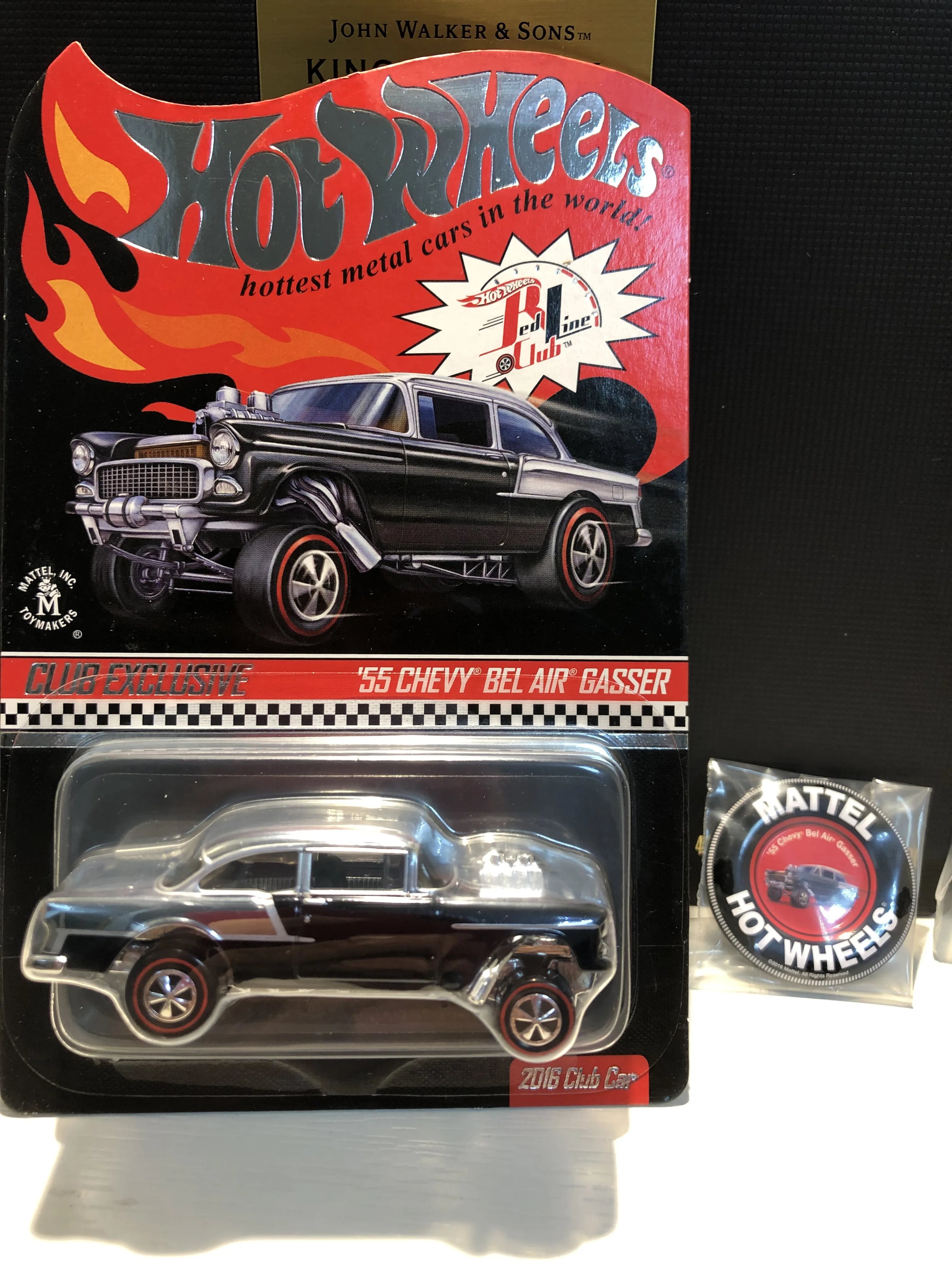 Горячие колеса автомобиля Red Line Club эксклюзивный 55 CHEVY BEL AIR GASSER коллектор издание