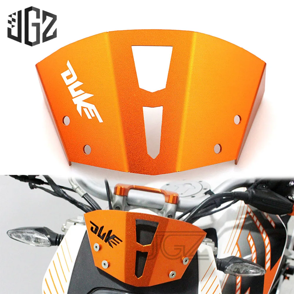 برتقالي للدراجات النارية نك الألومنيوم الزجاج الأمامي الهواء عاكس دراجة نارية اكسسوارات ل KTM Duke 125 200 390 2013 2014 2015 2016