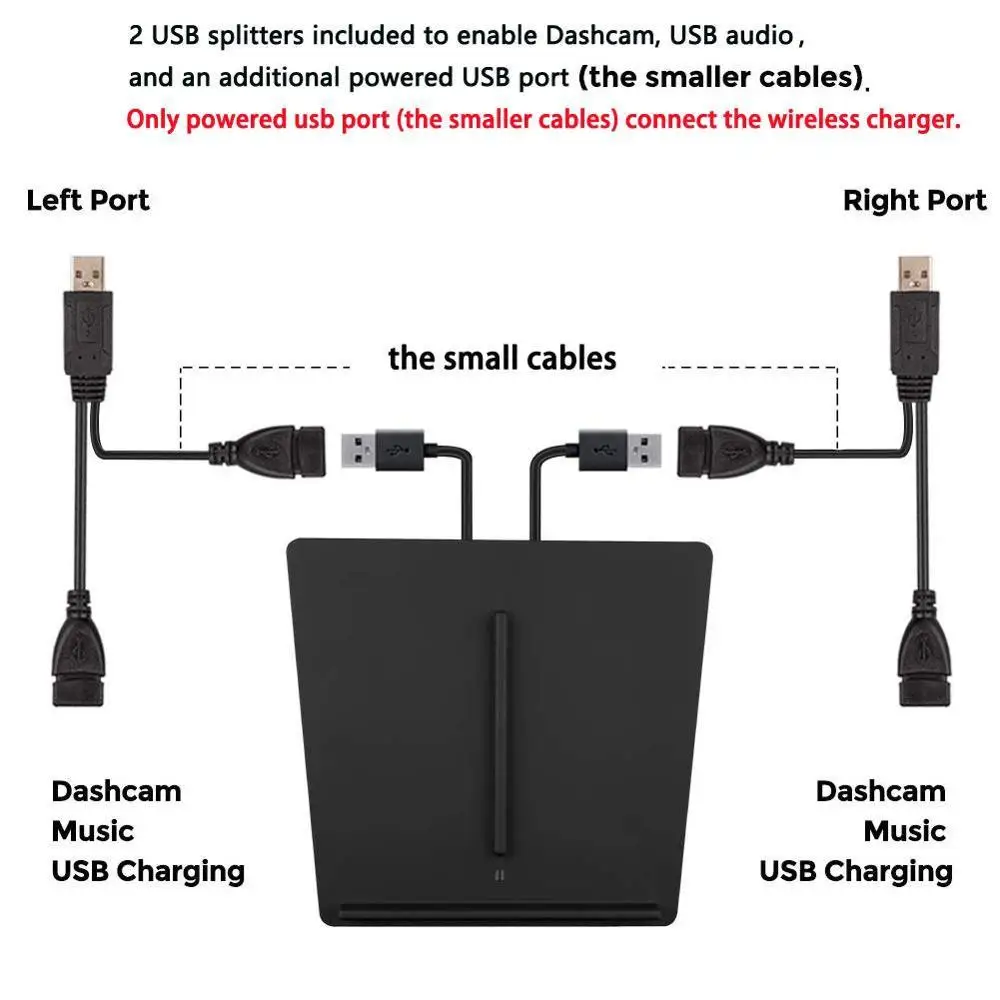 Беспроводное автомобильное зарядное устройство Tesla Model 3 usb-порт улучшенный