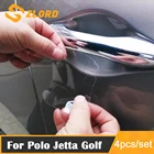 4 шт.компл. дверная ручка Защитная пленка Стикеры для VW Polo Jetta MK4 MK5 MK6 гольф для девочек 4, 5, 6, 7, Passat CC Tiguan ПОЛО автомобильные аксессуары