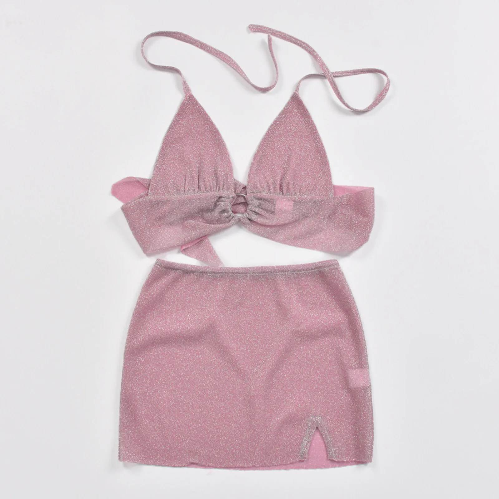 Женский сексуальный комплект из двух предметов с юбкой для ночного клуба женская