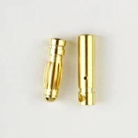 new 8 0 male gold bullet banana plug connectors rc battery electronic hook professional portable fashionion
