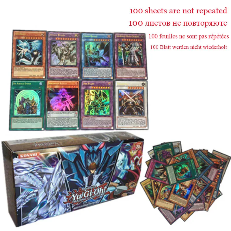 Набор редких карт Yu gi oh Yu Gi Oh детские бумажные карты игра Yu-Gi детские игрушки-карта - Цвет: g