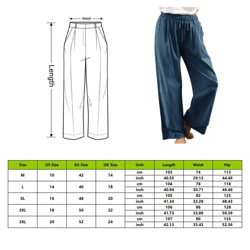 

HEFLASHOR Women Wide Leg Pants Women Drape Loose High Waist Straight Pants Womens Fashion Long Trousers Casual Solid Women Pants