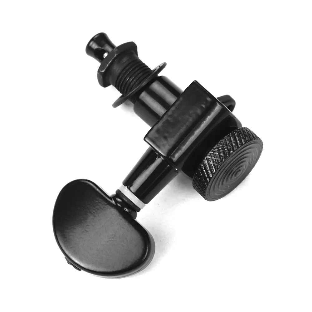 Alloy Metal Electric Guitar Machine Heads Knobs String Tuning Peg Locking Tuners Pack 6 Pcs 3L3R with Mounting Screws Ferrules | Спорт и