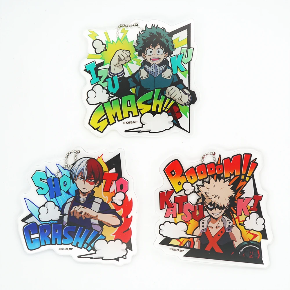 Мой герой Академии Аниме Boku без Midoriya DEKU Bakugou TODOROKI шото акриловый брелок |