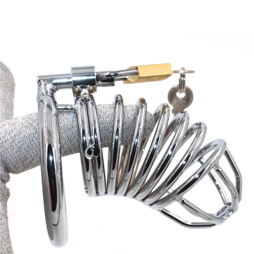 Спиральная клетка для пениса мужское устройство верности члена металлический