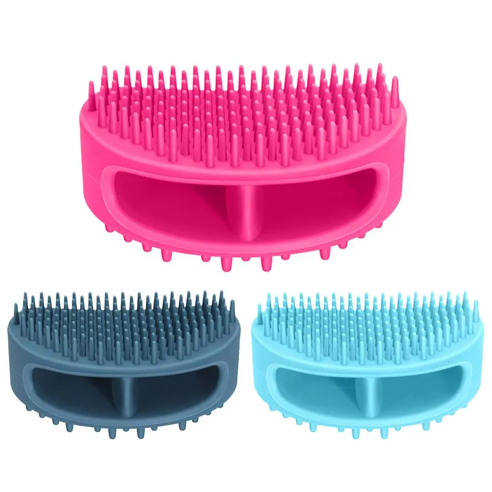 

Двусторонние силиконовые массажные перчатки с щеткой для больших собак и кошек