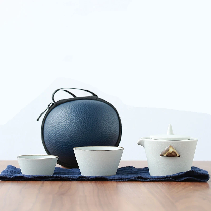 

Household Teaware Porcelain Travel Tea Set Tea Infuser Home Office Ceramic Teapot Set Teacups with Portable Bag Free Shipping