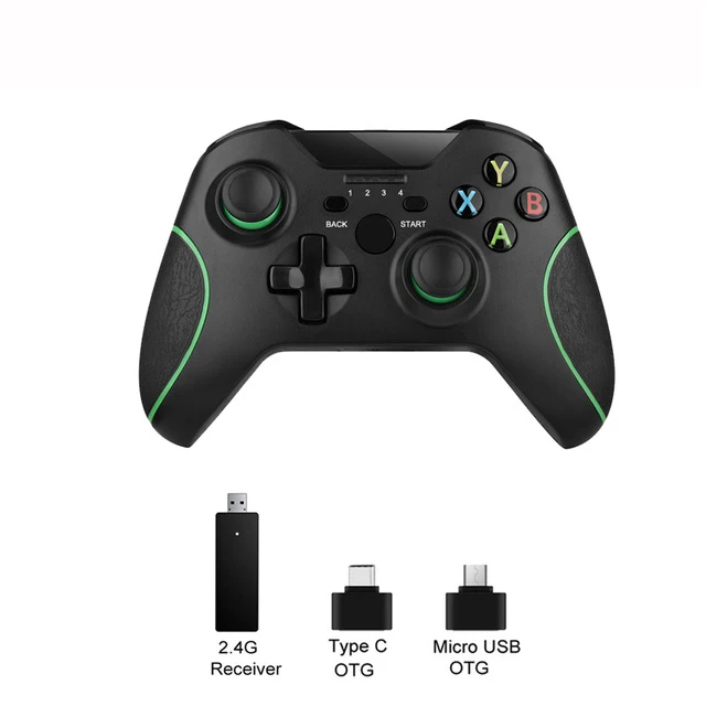 without clip 2,4G беспроводной контроллер для Xbox One консоль для ПК для Android геймпад для смартфона джойстик - Цвет: without clip