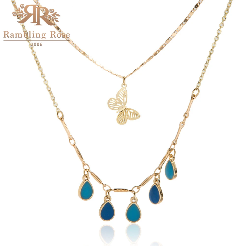 Новая мода 2020 ожерелье для женщин Золотой Цвет бабочка подвеска на цепочке