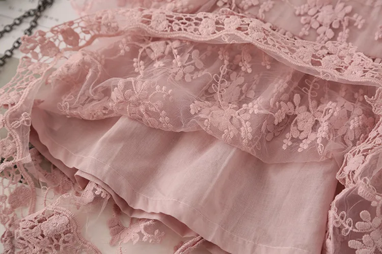 

Girls Summer Dress Lace Petal Sleeves Princess Dress Kids Beach Dresses Girls Clothing Party Casual Wear Kids Dresses For Girls