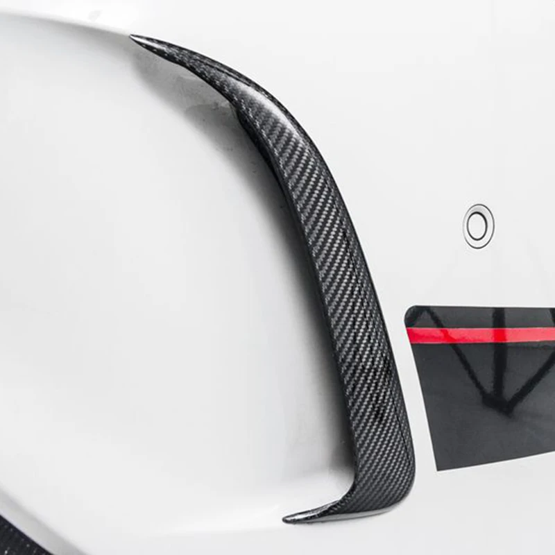 

For Benz Cla W117 Cla45 Amg Carbon Fiber Look Rear Bumper Spoiler Air Vent Cover 2013-2018 2Pcs