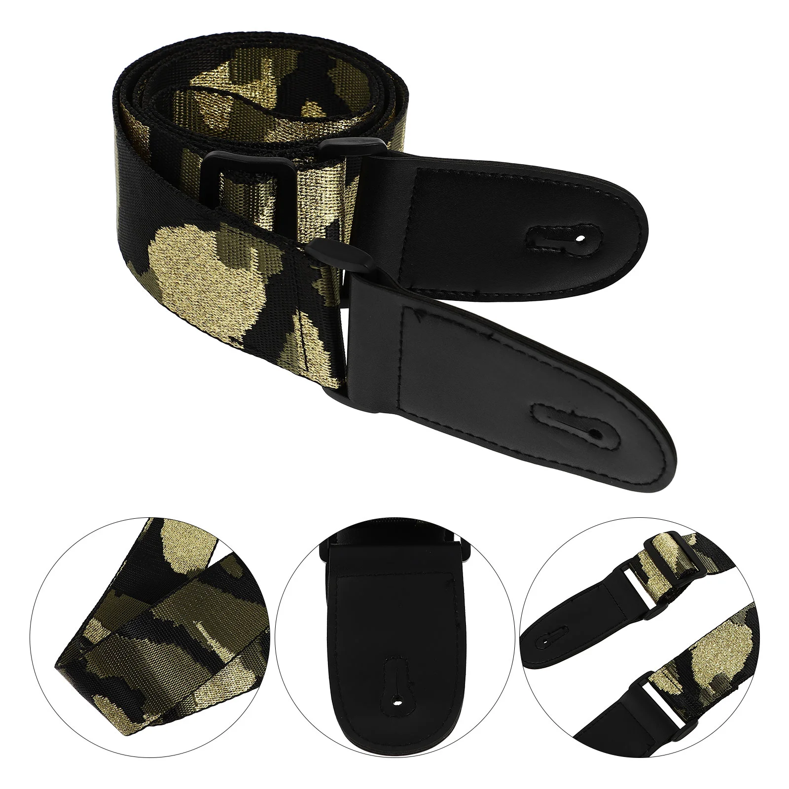 1Pc Delicate Electric Guitar Belt Practical Acoustic Guitar Belt (Camouflage)