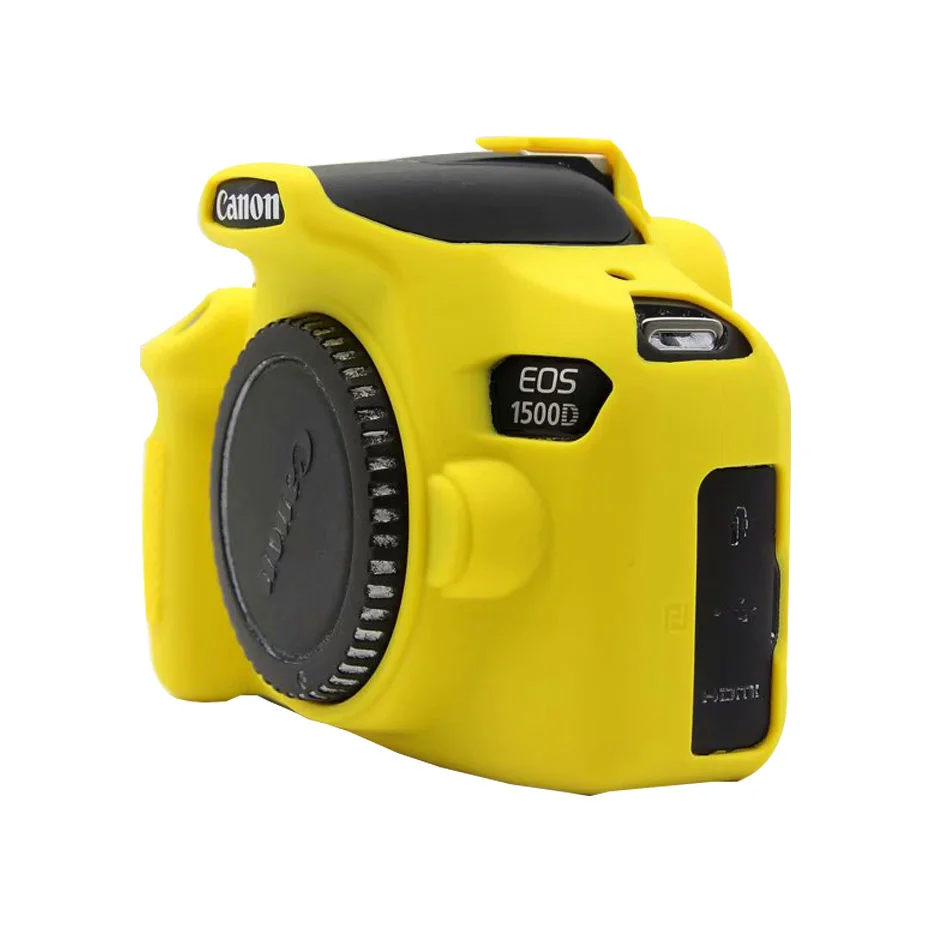 Сумки для камеры Canon EOS 1300D 1500D Мягкий силиконовый чехол цвет резиновый чехол для Canon EOS Rebel T6 Камера Сумка Открытие батареи