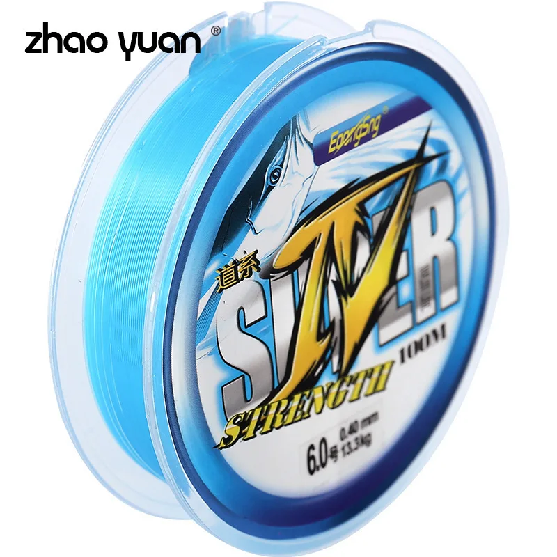 Супер тяга 100 м нейлоновая рыболовная леска прочная рок Морская навалом