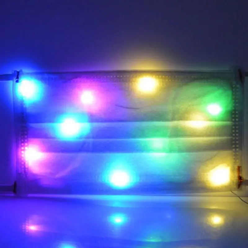 Светодиодная маска Rave 10 цветов светясветильник ка для мужчин и женщин лица