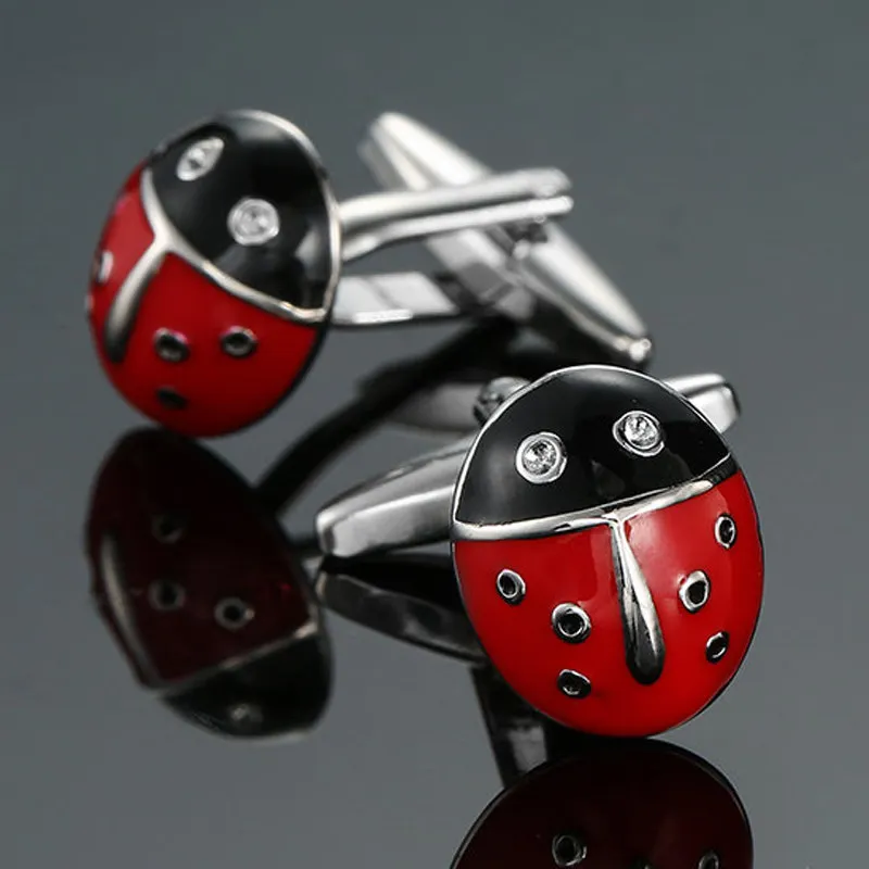 

High quality men's shirt Cufflinks fashion suit classic jewelry insect Cufflinks men's Wedding Shirt badge pin gift