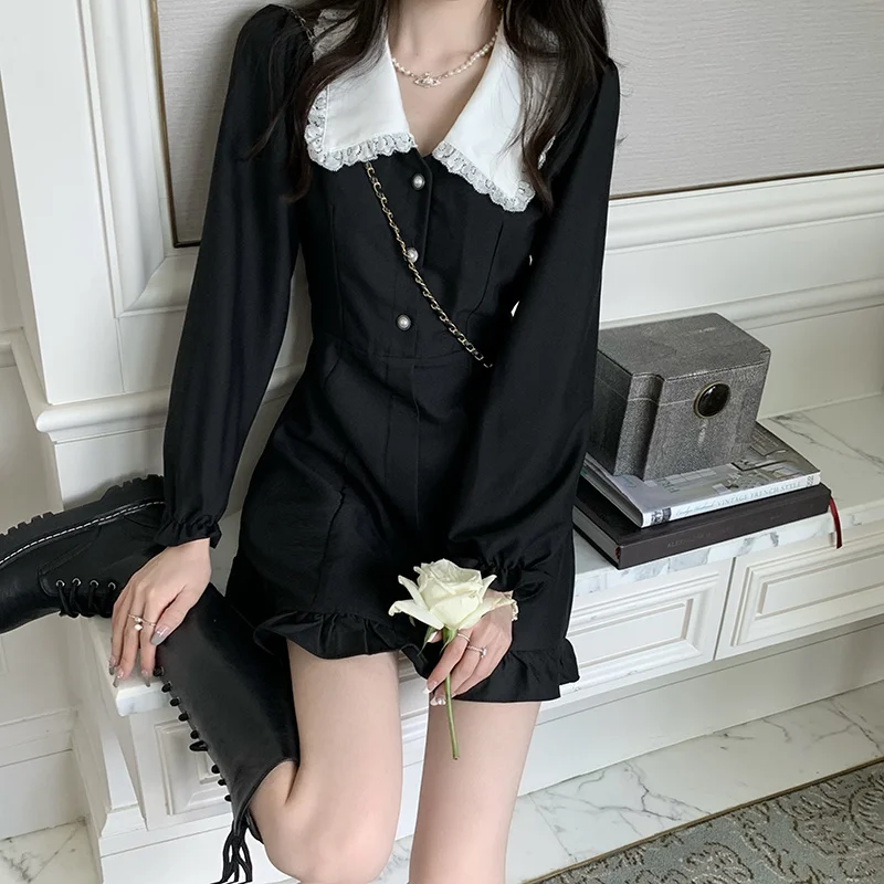 

Женское платье с длинным рукавом, с оборками