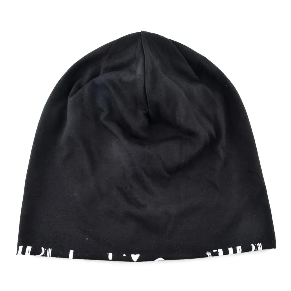 Женская Шапка бини Весенняя хлопковая с принтом шляпы буквами для мужчин Осенняя