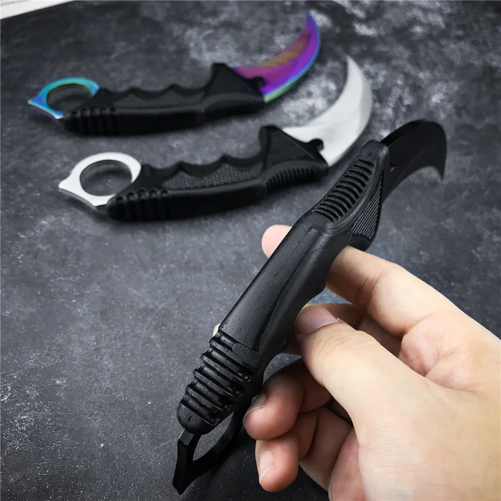 Нож-керамбит CS GO тактический нож с фиксированным лезвием для шеи ножнами