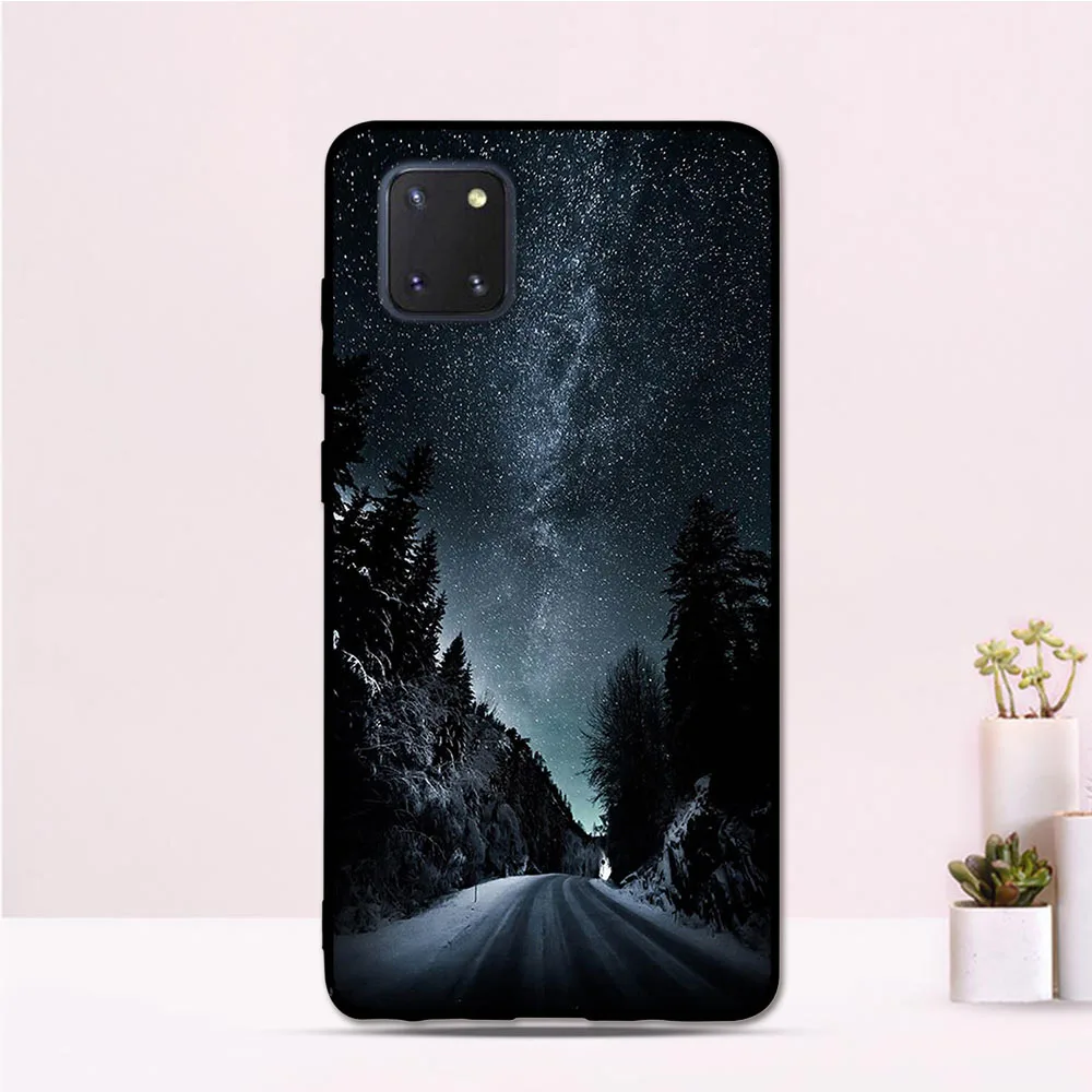 For Samsung Galaxy Note10 Lite Case Cover SM-N770F/DS Soft TPU Cartoon Pattern Back A81 Silicone | Мобильные телефоны и