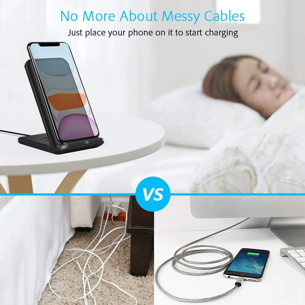 dcae 30w qi wireless charger stand for iphone 13 12 11 x xr 8 induction type c fast charge dock for samsung s20 s10 phone holder free global shipping