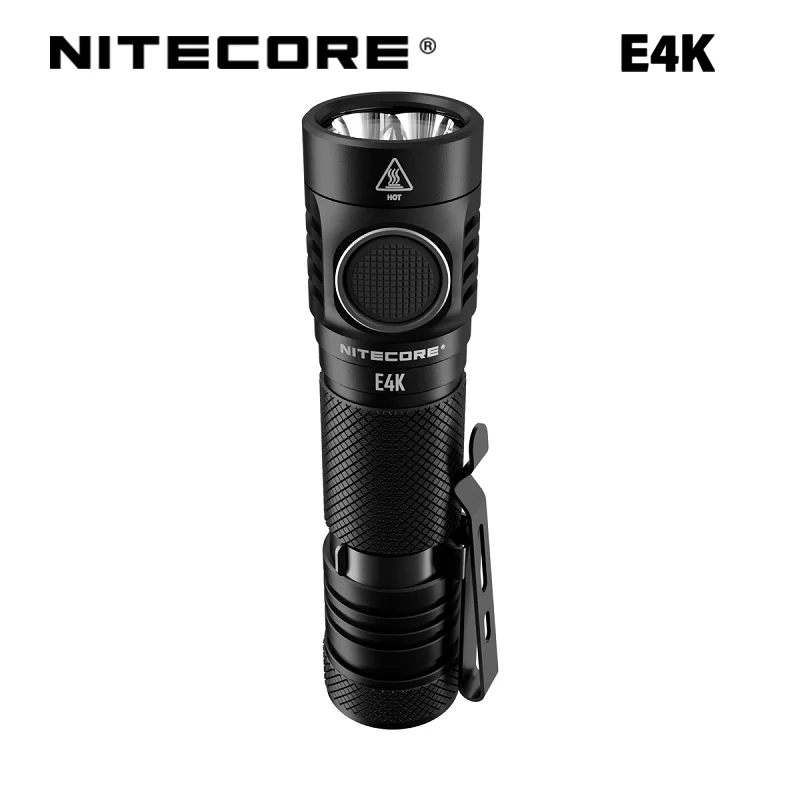 

NITECORE E4K Pocket Flashlight High-Powerful 4400Lumen 4x CREE XP-L2 V6 LED 5000mAh Li-ion Battery Mini Torch for EDC Camping