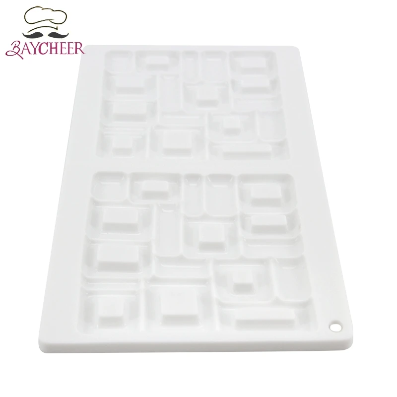 Силиконовая форма для торта квадратная неправильной формы Мусса домашней