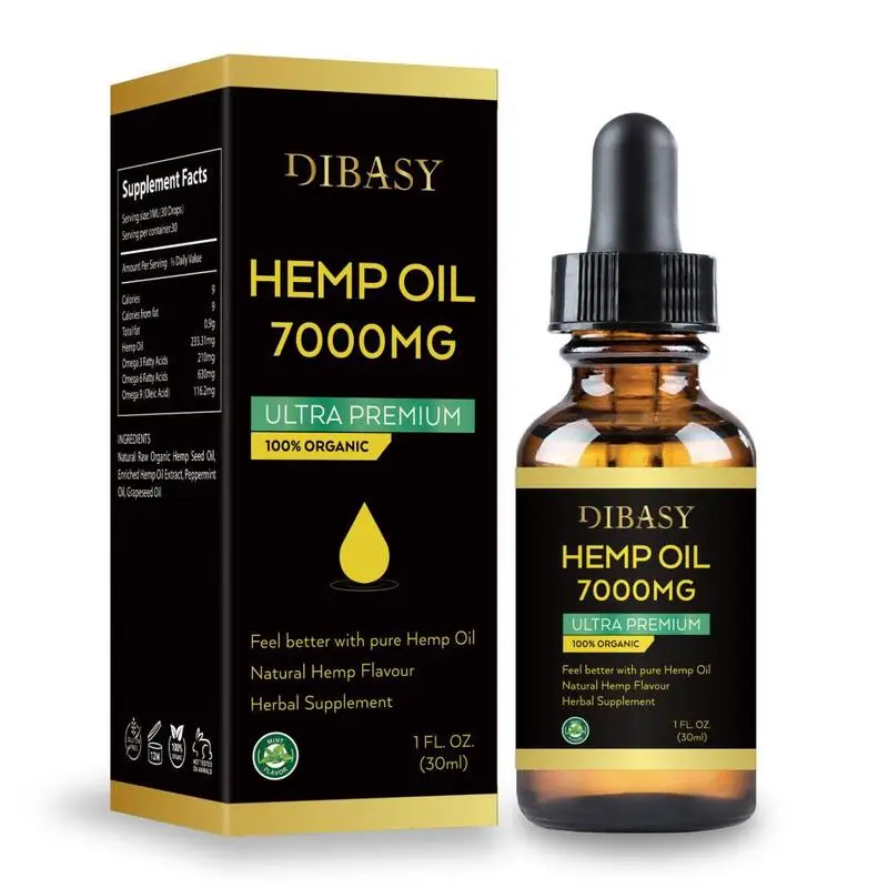 100% CBD Organic hemp seed extract 7000mg hemp seed oil bioactive drop to relieve pain reduce sleep anxiety best lubricanting