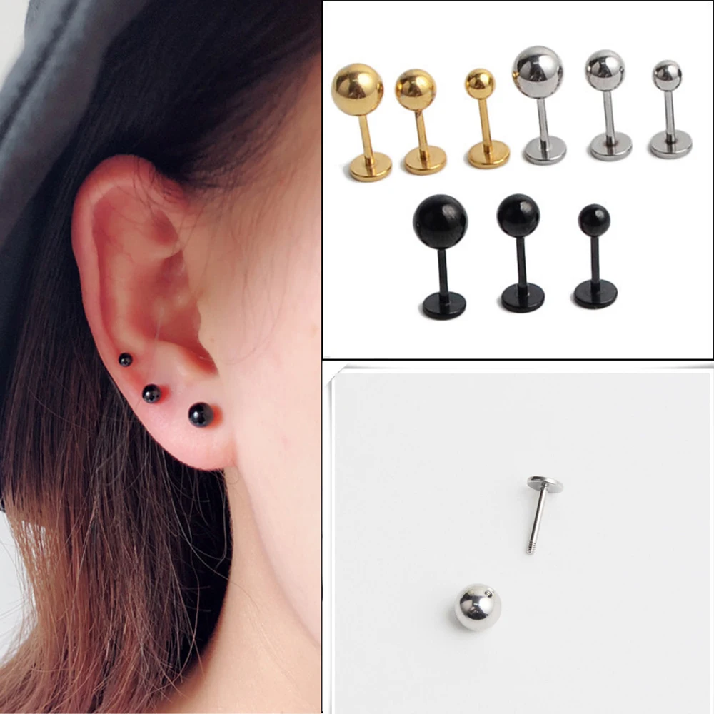 Цельнокроеное платье пупка Бар 3 5 мм Шар Нержавеющая сталь кольцо для пирсинга