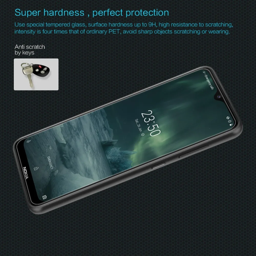 Закаленное стекло для Nokia 7,2, защита экрана, Оригинальная NILLKIN Amazing 9H Nano, Взрывозащищенная защитная пленка для Nokia 7,2 6,2