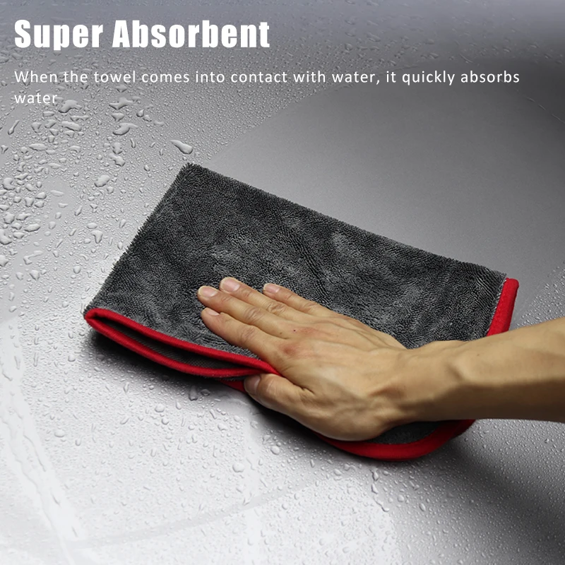 Karcle двухстороннее полотенце для мытья автомобиля подшивки сушильная ткань ухода