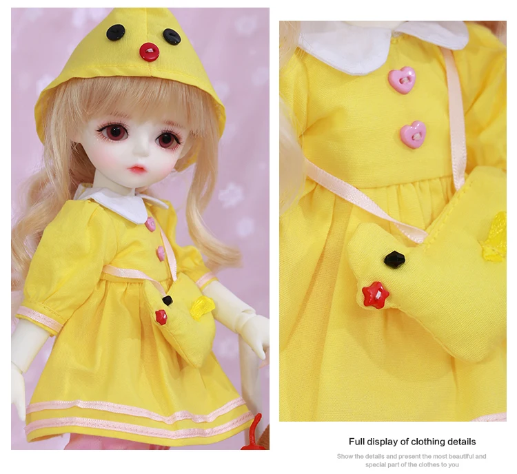 BJD SD Кукла Одежда 1/6 розовый стиль для Linachouchou тела YF6-452 куклы аксессуары luodoll