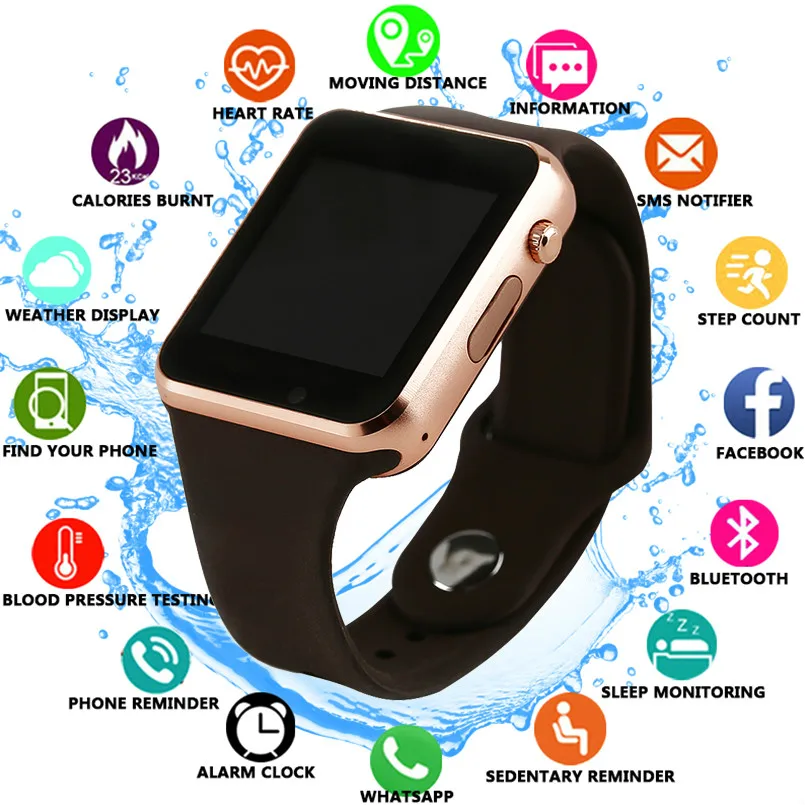 HIXNNY smart watch a1/men/for children smartwatch women/android/a1 Bluetooth Support call music Photography SIM TF card | Электроника