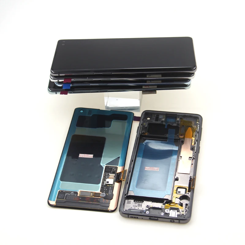 Оригинальный Женский ЖК-дисплей для Samsung Galaxy S10 Plus с рамкой G973F/DS G973 G975A