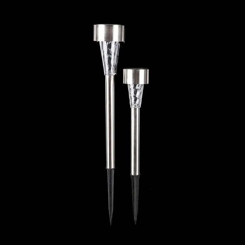 

2021 new stainless steel solar lawn lamp outdoor waterproof lighting LED plug lawn lamp can be customized
