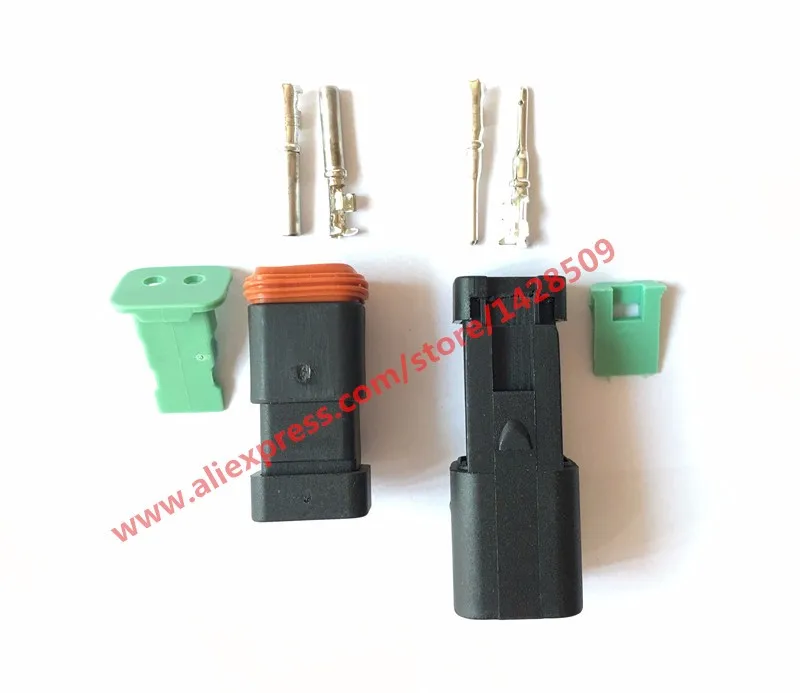 10 шт./набор авто DT 2 Pin Deutsch Водонепроницаемый Женский Мужской Автомобильная