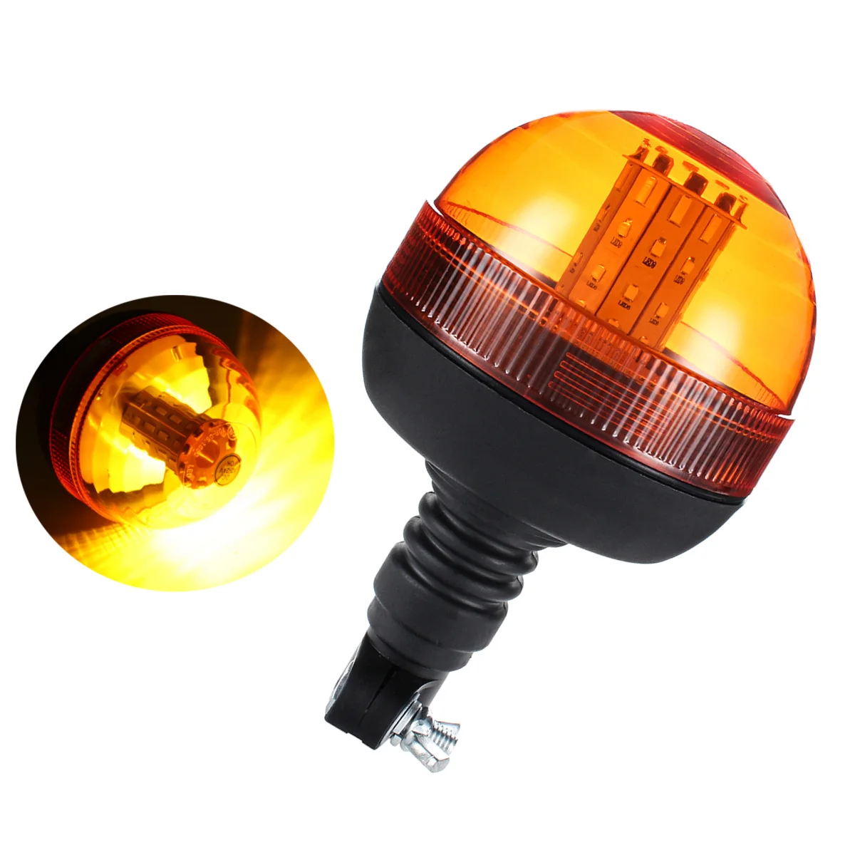 

12V 24V LED Car Truck Roof Strobe Light Warning Light Signal Lamp Rotating Flashing Emergency Beacon for Tractor Trailer Boat