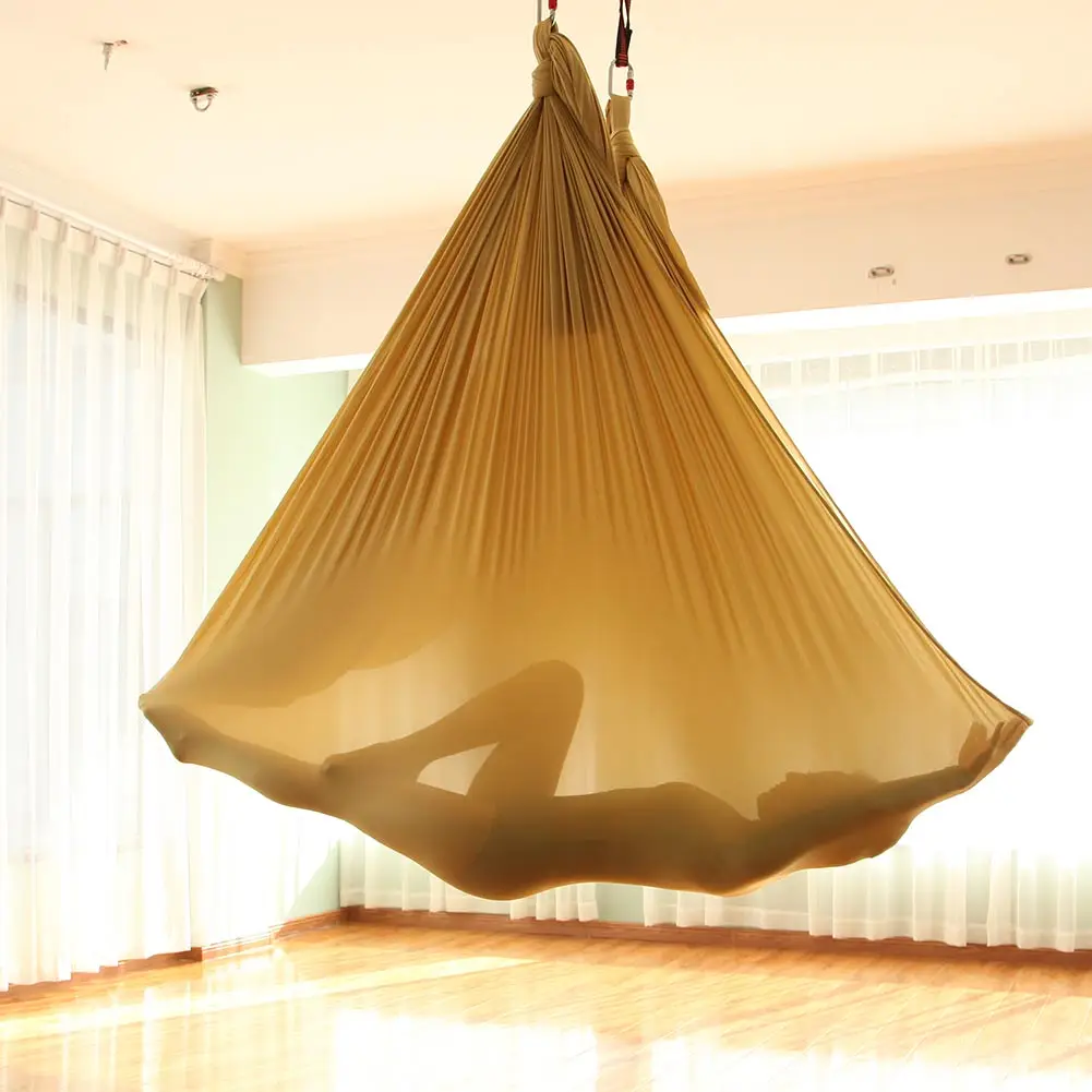 

5*2.8M GYM Home Fitness Nylon Aerial Yoga Hammock Anti-Gravity Swing Pilates Yoga Belt Body Building Shaping Equipment