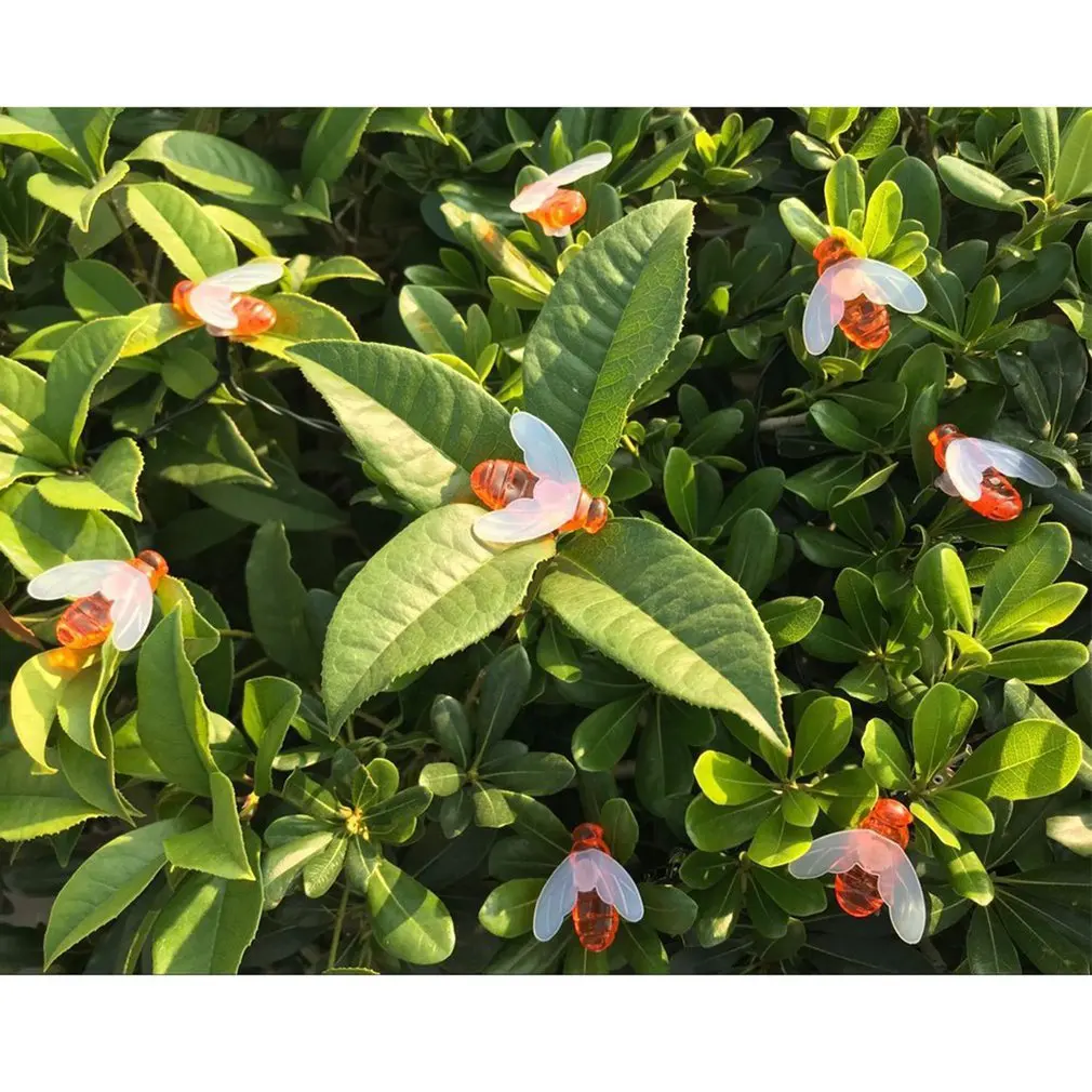 

Solar Power Bee Shape Fairy String Light Wall Window Garden Christmas Decoration Party Outdoor Indoor String Lamp