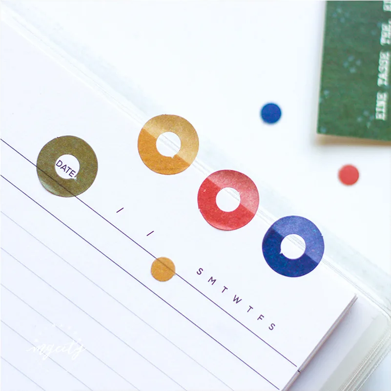 Новинка 2020 декоративная наклейка для защиты наполнителя бумажная Обложка 6 колец