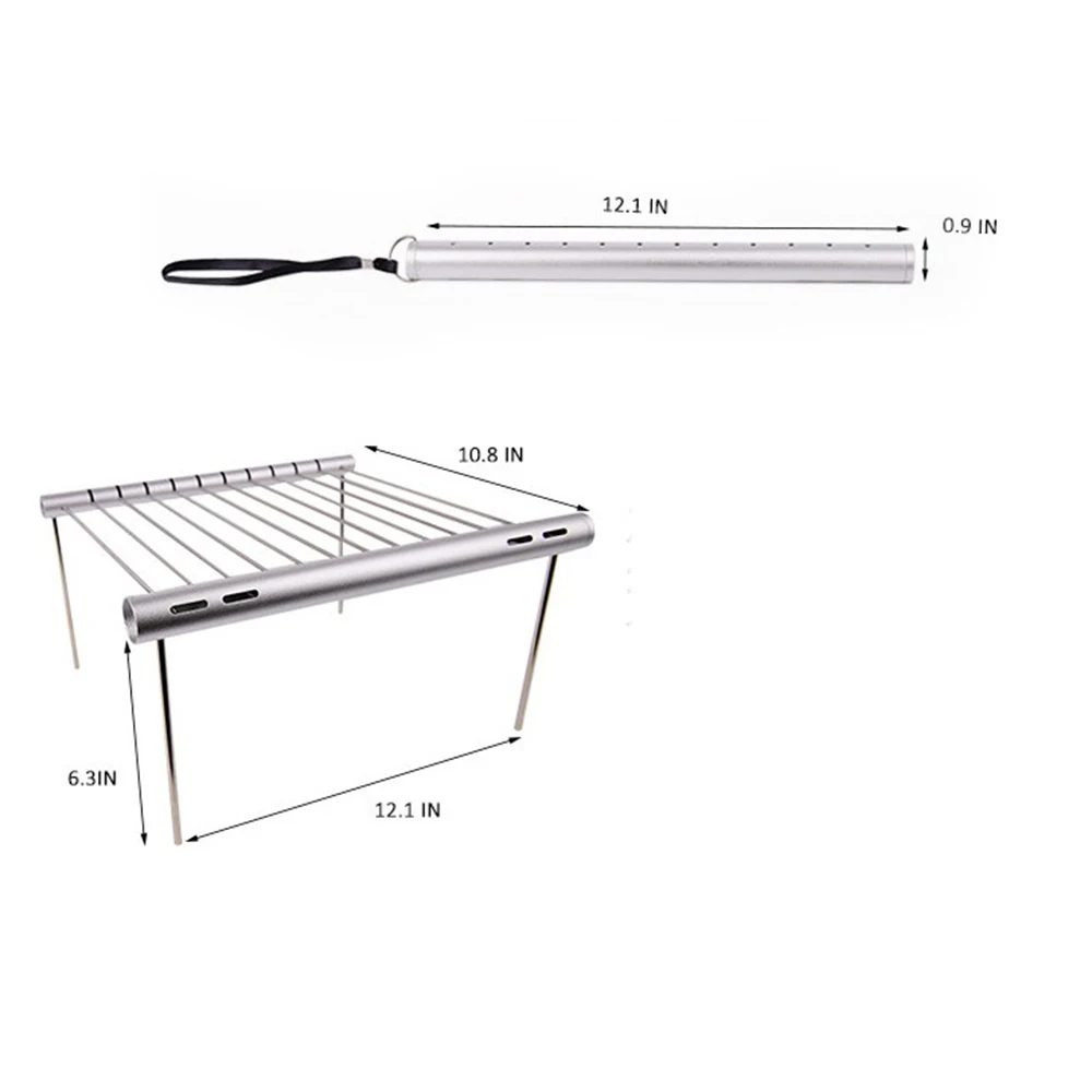 Portable Stainless Steel BBQ Grill Folding Mini Pocket Barbecue Accessories For Home Outdoor Park Use |