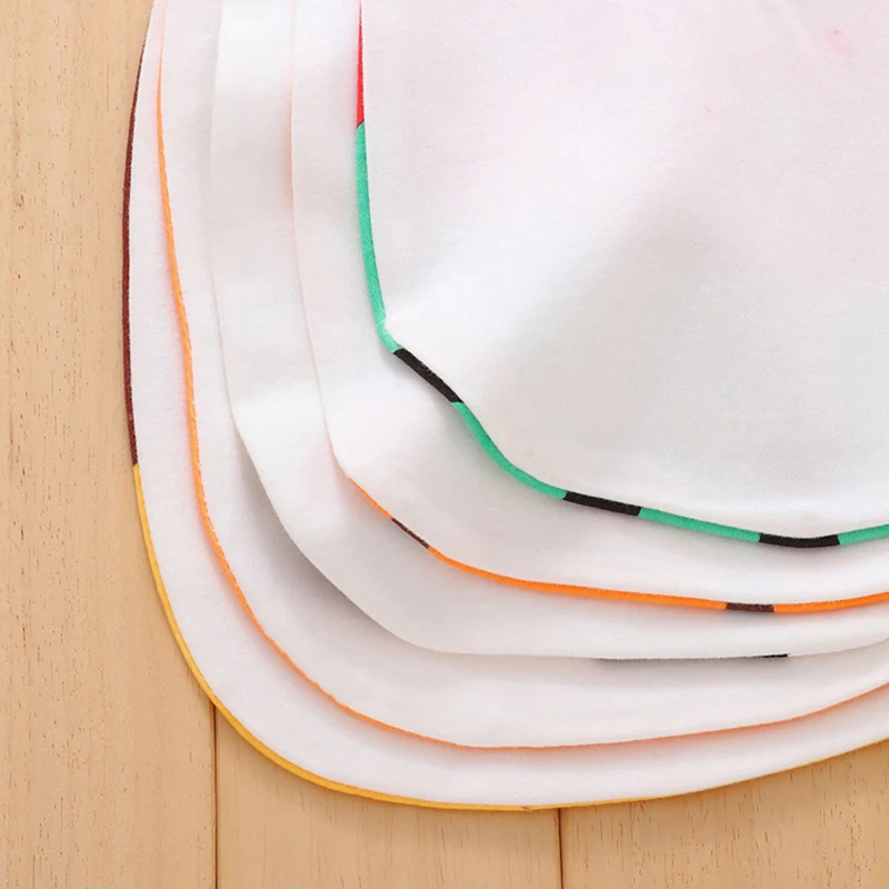 

1PC Baby Girl Boy Bibs Football Orange Cake Cartoon Baby Cotton Scarf Bibs Toddler Button Burp Cloths Feeding Care