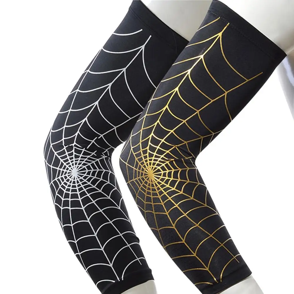 1 шт. налокотник с длинным паутинным принтом противоскользящая спортивная одежда