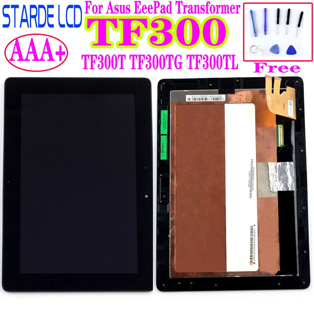 10 1 ''ЖК дисплей для Asus Transformer Pad TF300 TF300TG TF300F TF300TL 5158N FPC ЖК Дисплей сенсорный Экран