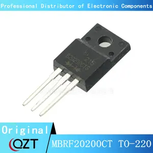 10pcs/lot MBRF20200CTG TO220F MBRF20200CT MBRF20200 20200CTG B20200G 20A/200V TO-220F Schottky diode chip New spot