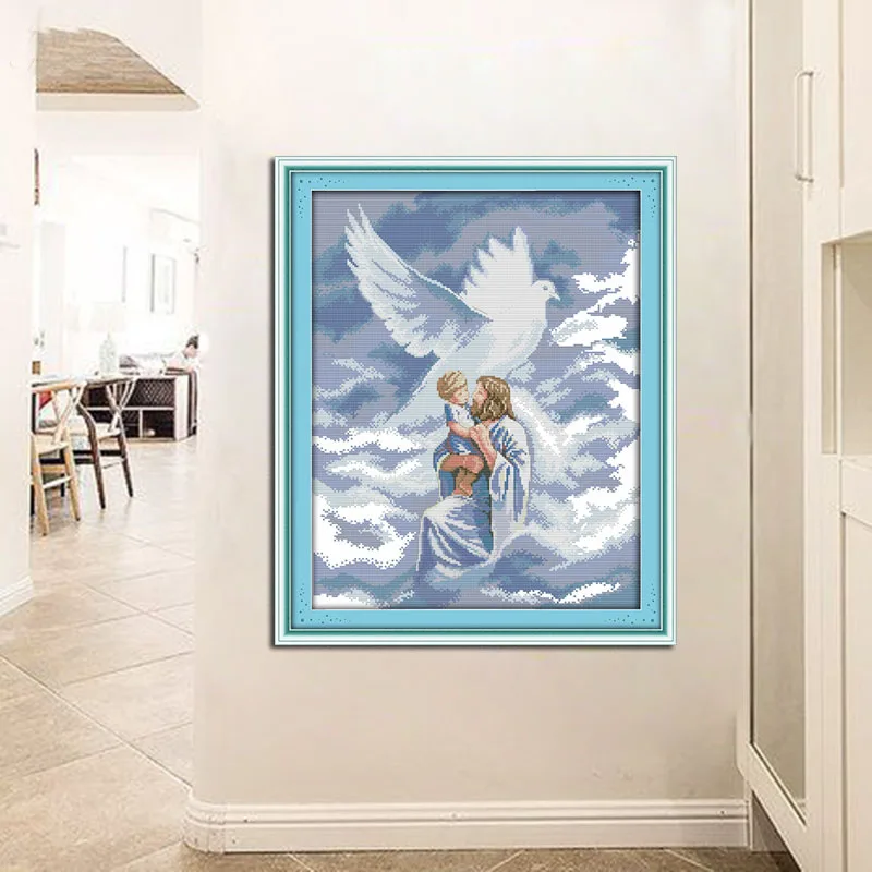 Joy Sunday Jesus &amp angel Набор для вышивки крестиком домашнего декора набор рукоделия